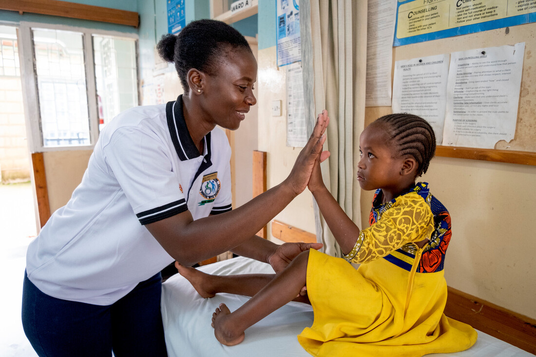 Joyline before surgery - showing the effects of clubfoot