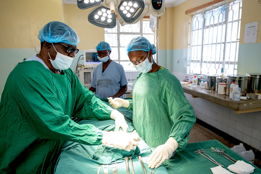 Joyline's corrective surgery in progress