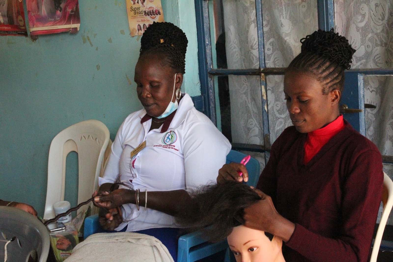 Weaving and basket making training session