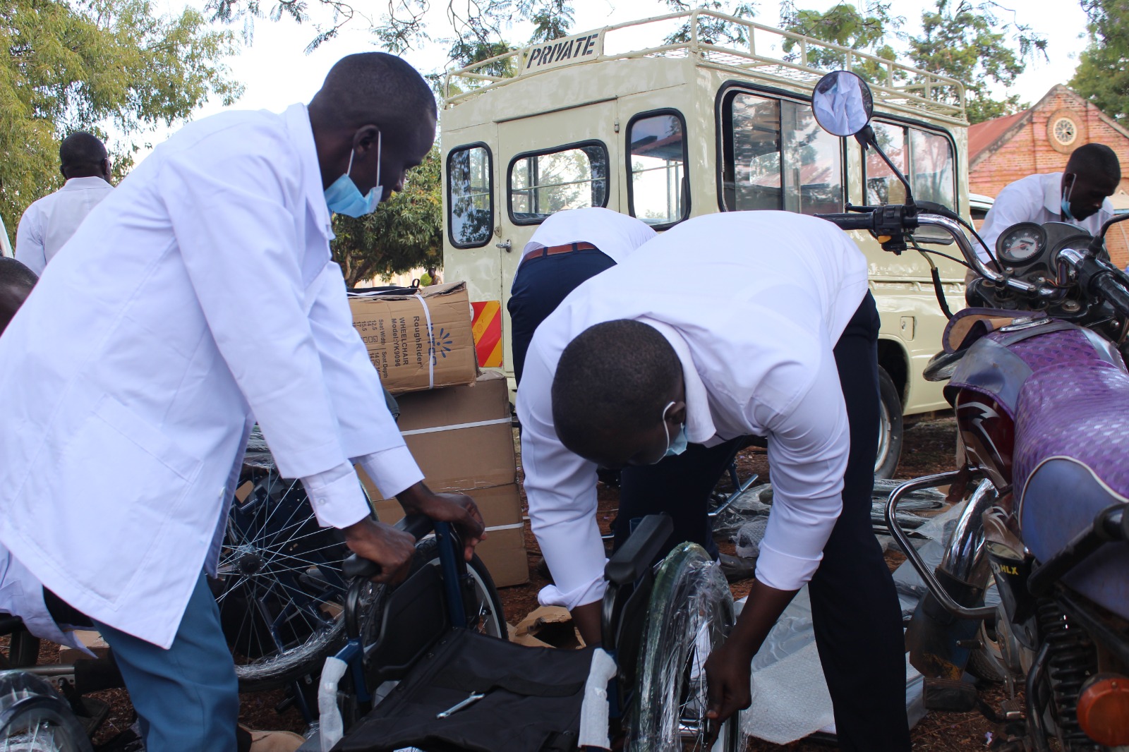 Community members gathered at a Nyabondo outreach event